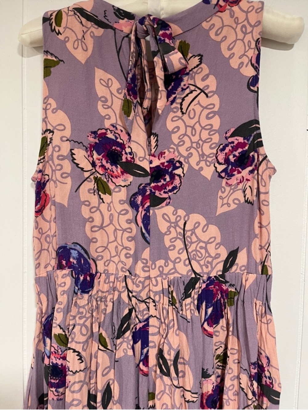 Boden Floral Midi Dress 6 Wedding Guest Tea Garden Party Sleeveless pocket - Picture 6 of 11